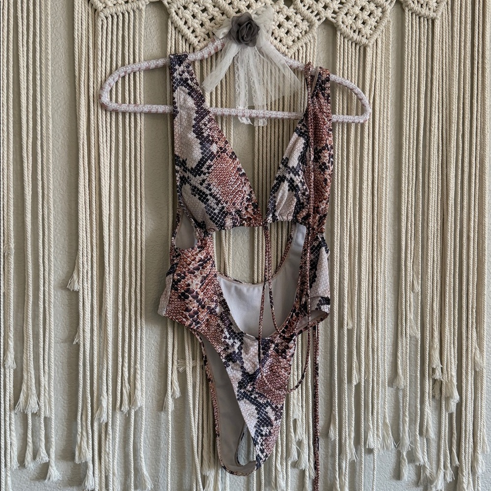 snakeskin monokini